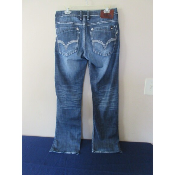 Buffalo Britton BRADY Jeans Mens Straight W31 L32  Blue Embroidered Pockets - Picture 7 of 8
